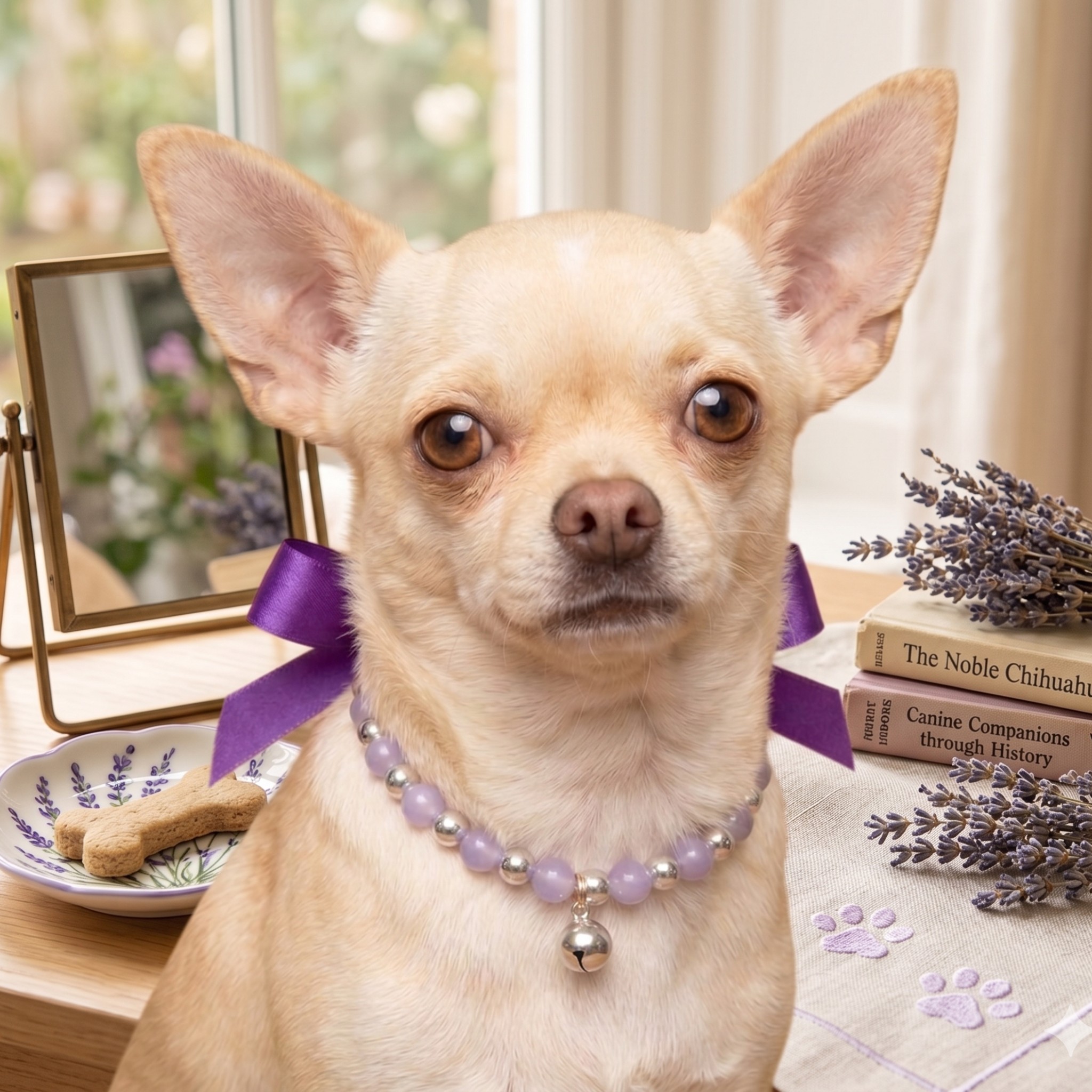 Collana per Cani in Giada Naturale e Ceramica Artigianale